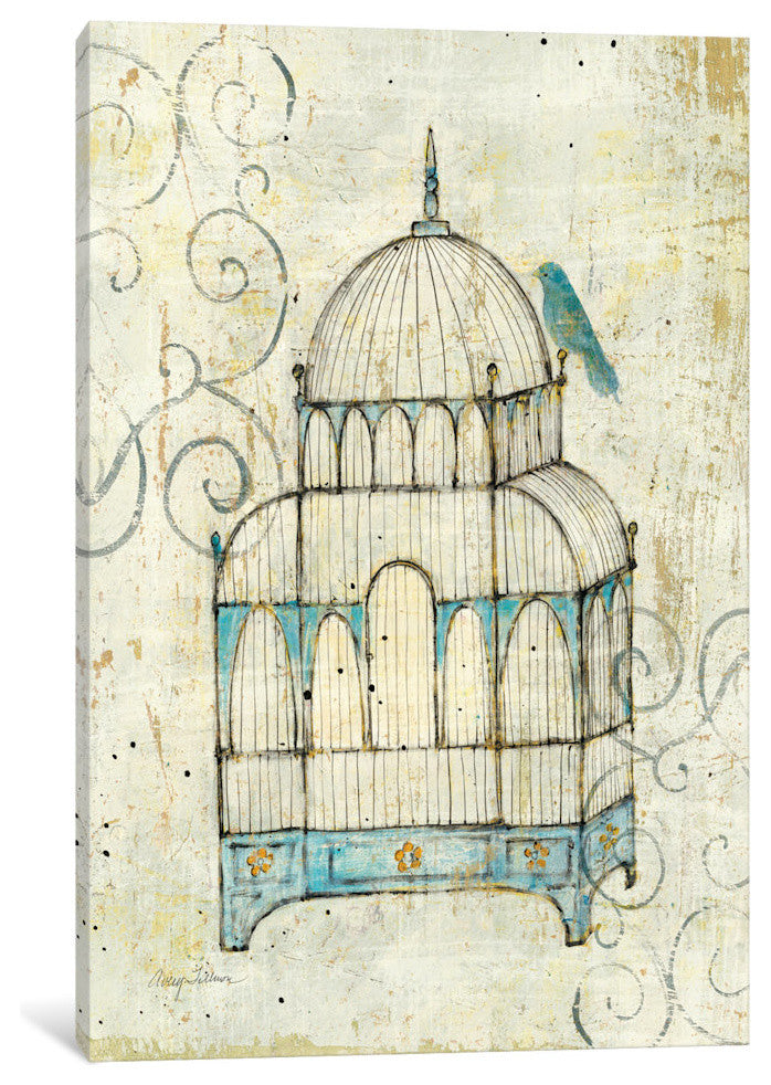 "Bird Cage II Gallery" by Avery Tillmon, 40x26x1.5"