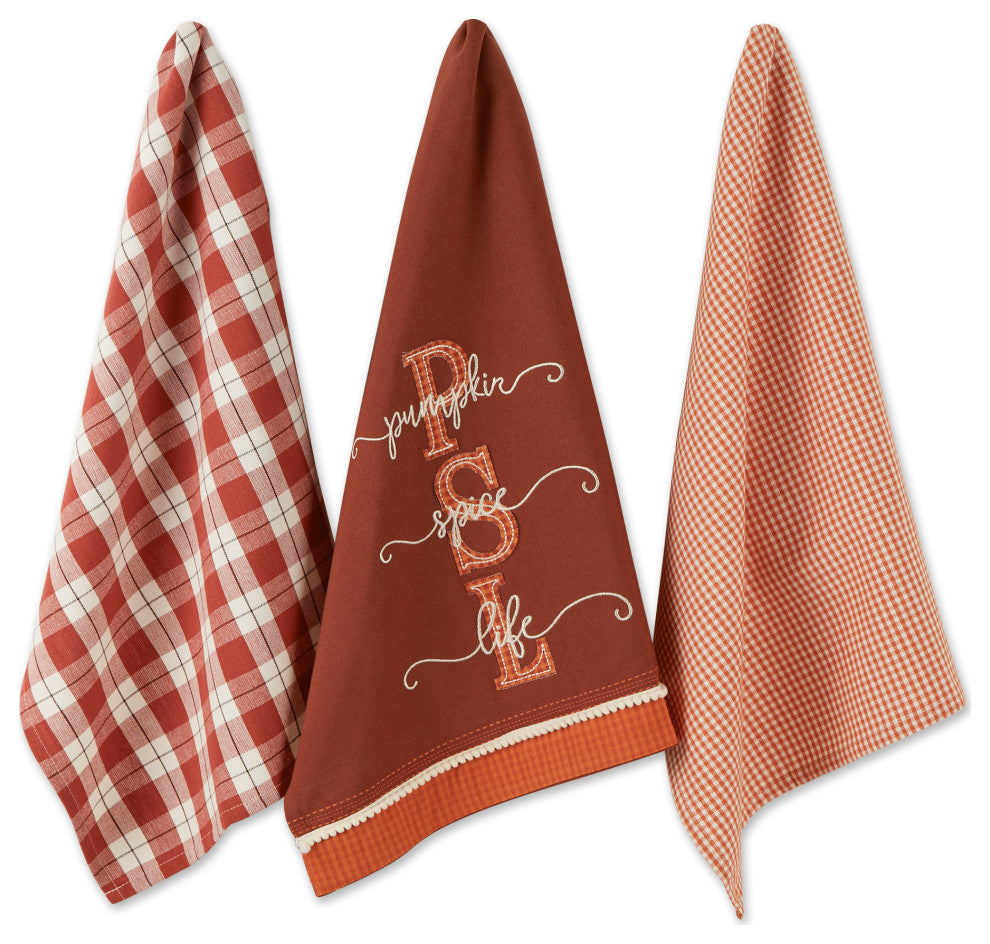 Assorted Pumpkin Spice Life Dishtowel (Set of 3)