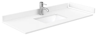 Marlena 48" Single Vanity, Cultured Top, Black Trim