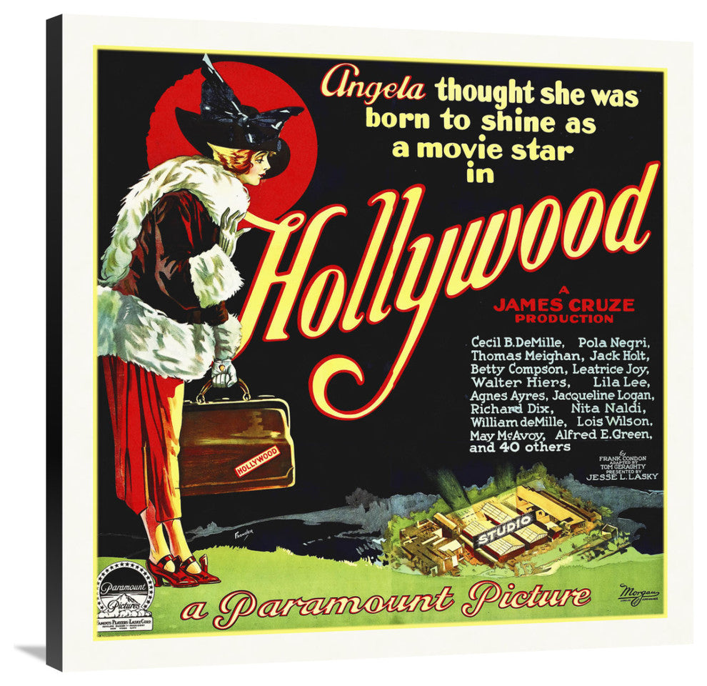 "Hollywood $9, 000" Stretched Canvas Giclee by Hollywood Photo Archive, 36x36"