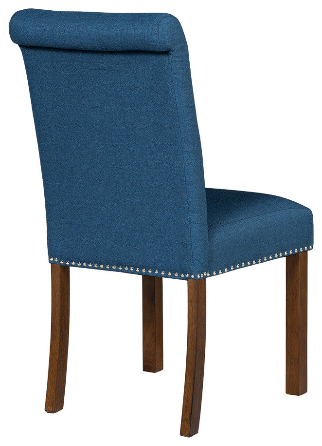 510 Design Aubrey Upholstered Dining Chair Set of 2, Blue