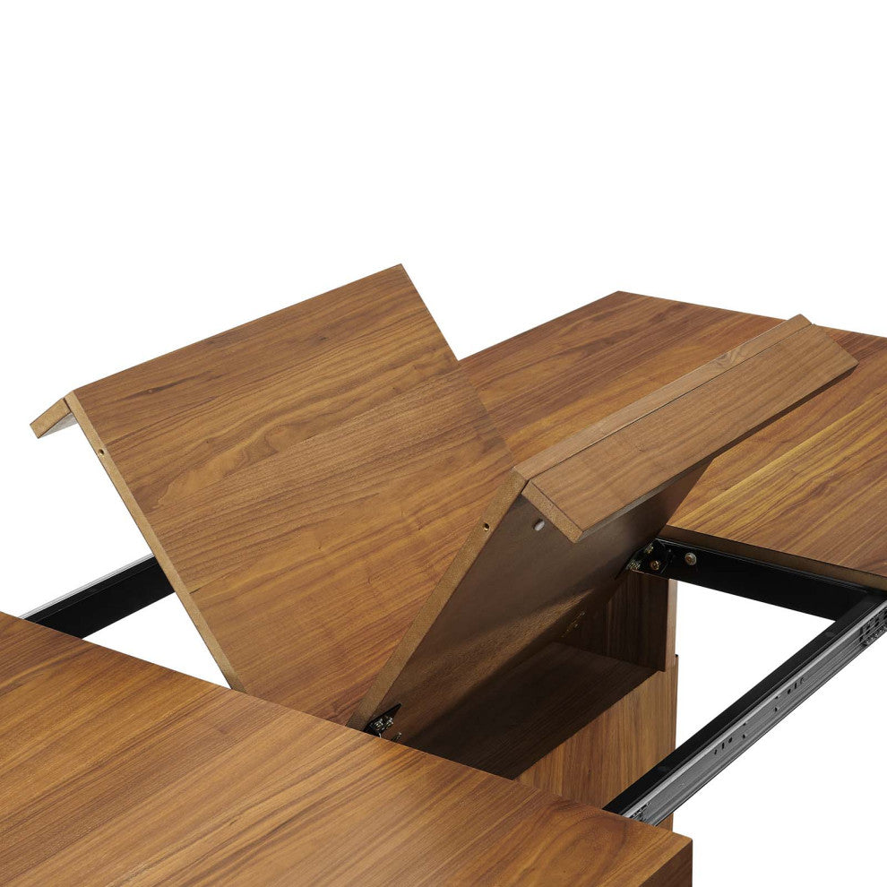 Vector Expandable Dining Table Walnut Gold