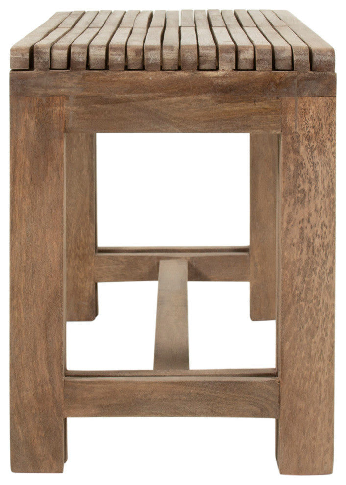 Remi Solid Wood Extendable Bench by East at Main, Sand