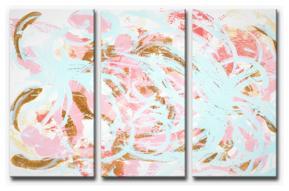 Ready2HangArt 'Grande Jete' Wrapped Canvas Art Set, 40"x60" 3-Panels