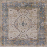 Ahgly Company Indoor Square Mid-Century Modern Area Rugs, 7' Square