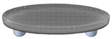 Art Glass Bubbles Pull Oval, Black Post, Bubbles Deco Gray