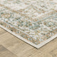 Celestia Machine Washable Vintage Indoor Area Rug, Ivory, 7'6"x10'