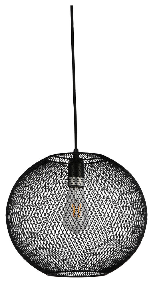 Esporre 1 Light Pendant, Black, 14"x14"