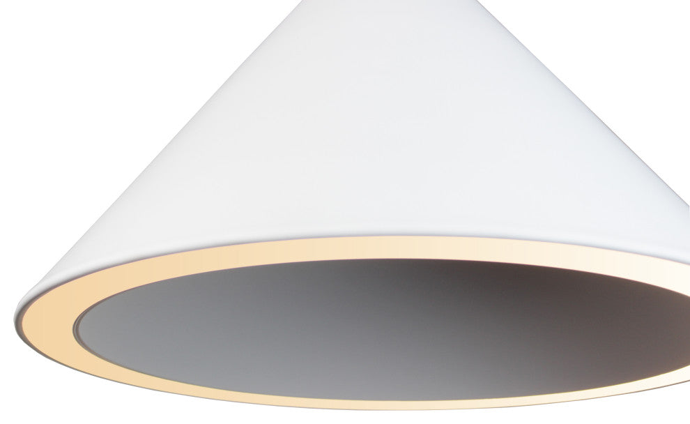 Itayetzi LED 12W Cone Pendant, White