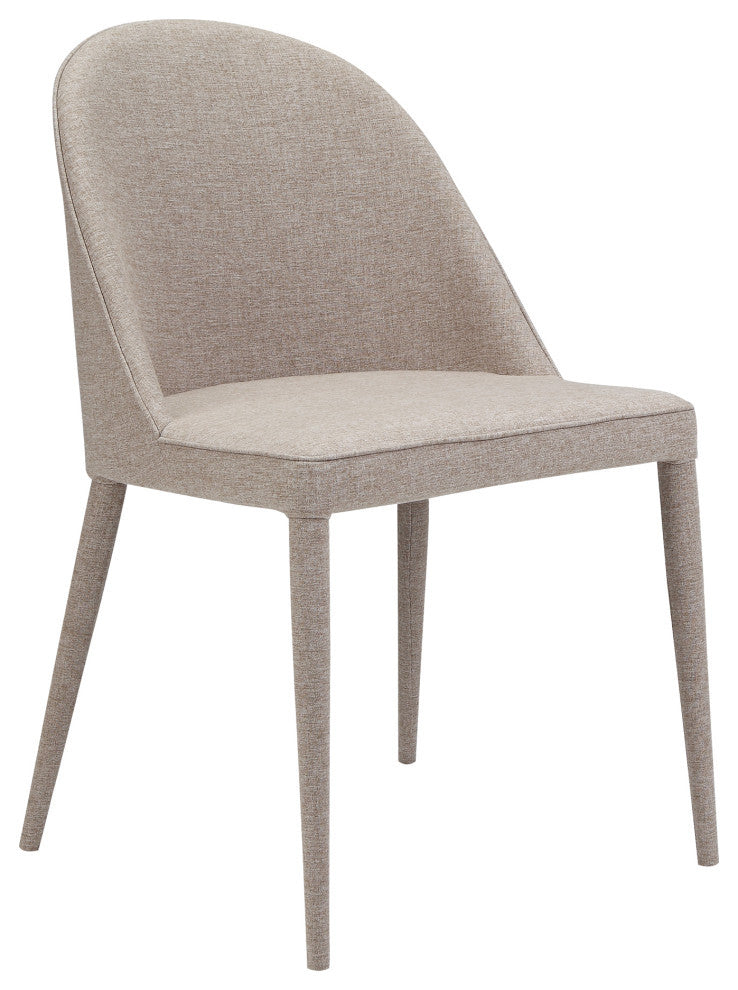 Burton Fabric Dining Chair Light Gray, Set of 2