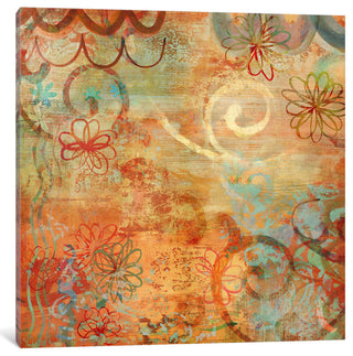 "Happy Days I" by Emily Dunn, Canvas Print, 26"x26"