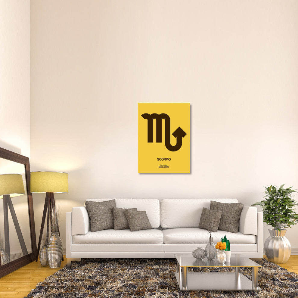 "Scorpio Zodiac Sign Brown" Fine Art Print