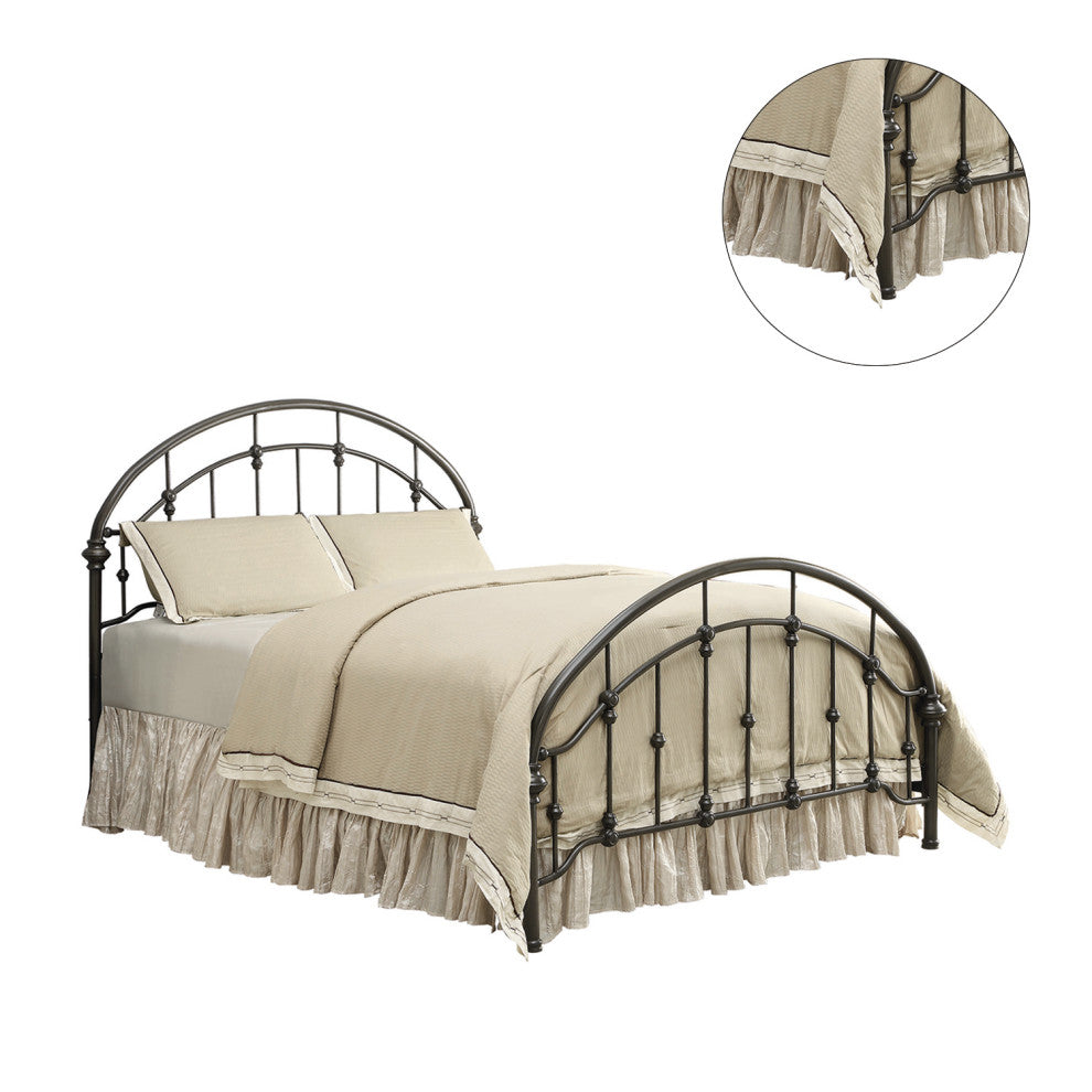 Full Size Metal Bed, Dark Bronze