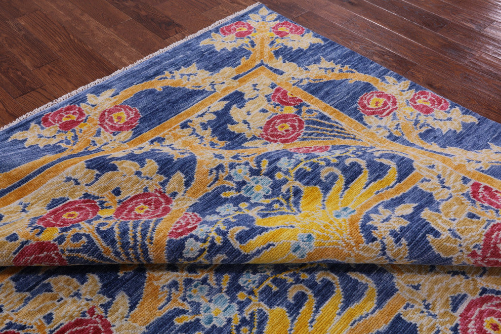 William Morris Hand Knotted Wool Rug 8' 7" X 10' 0" - Q13269