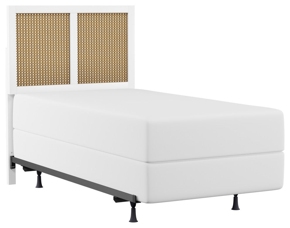 Hillsdale Serena Wood and Natural Cane Panel Twin Headboard