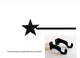 Star Curtain Rod, 35"