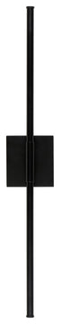 Makena 28" Dimmable Integrated Led Metal Wall Sconce, Black