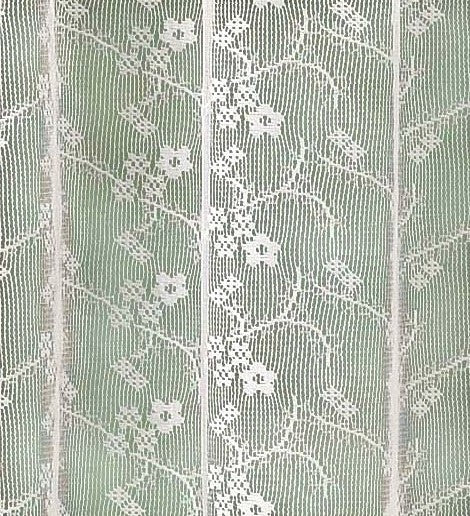 Priscilla Lace White Kitchen Curtain, Swag