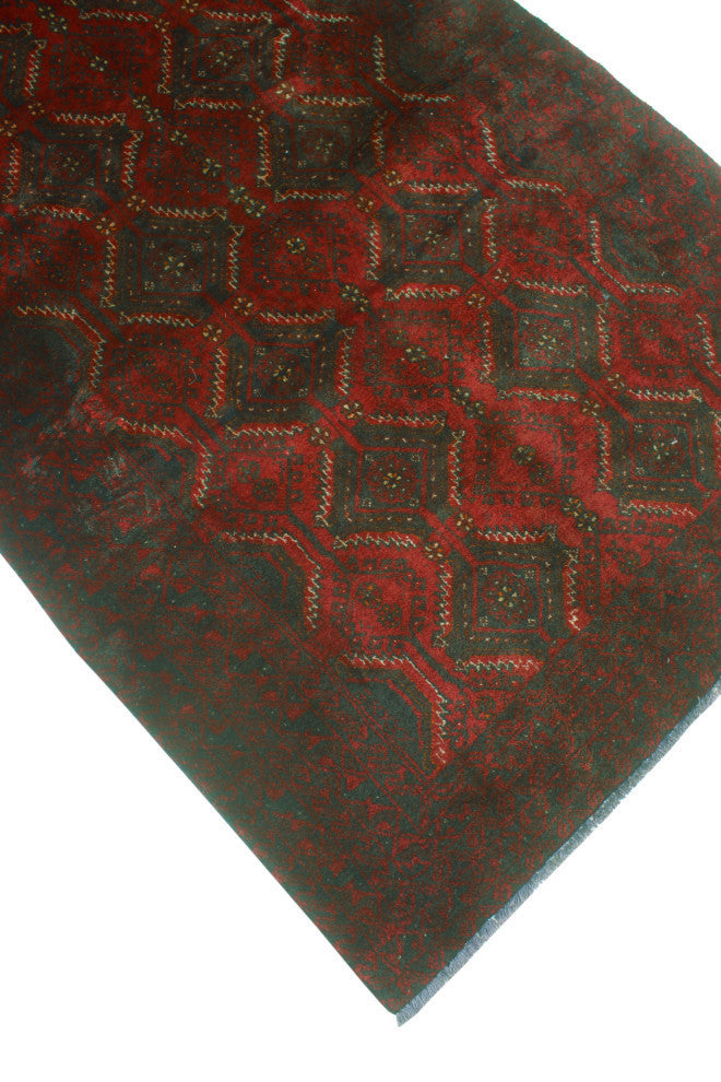 Fine Vintage Distressed Anitza Red/Charcoal Runner, 3'4x5'6