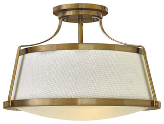 Foyer Charlotte Semi Flush Mount in Brushed Caramel