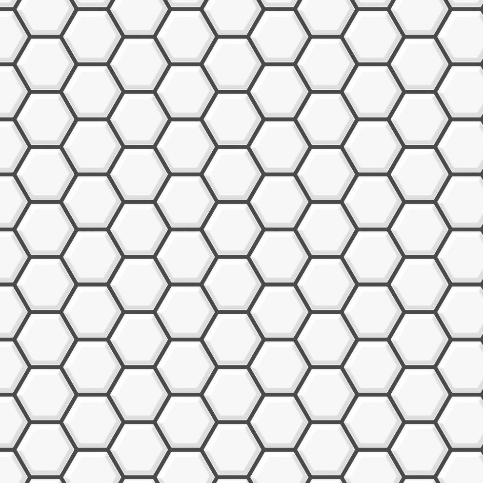 Transform Hexagon Peel and Stick Wallpaper, White