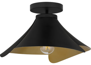 Quoizel QSF6747 Wisp 15"W Semi-Flush Ceiling Fixture - Matte Black