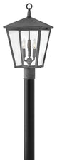 Hinkley Trellis Medium Post Top Or Pier Mount Lantern, Aged Zinc