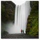 Philippe Sainte-Laudy 'Skogafoss for Two' Canvas Art