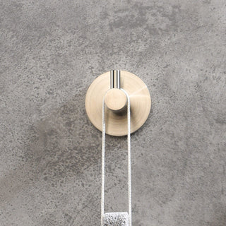 Circular Bathroom Towel & Robe Hook 3 Count, Brushed Nickel