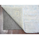 Ivory Wool Hand Knotted Washed Out Runner Peshawar Oriental Rug  2'7"x9'11"