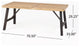 GDF Studio 3-Piece Valverde Outdoor Wood Picnic Dining Set