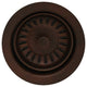 3 1/2" Waste Disposer Trim With Matching Basket Strainer For Deep Fireclay Sinks