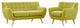 Modern Wheat Remark 2 Piece Living Room Set