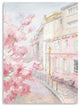 24" Pretty Pastel Pink Paris Street Canvas Wall Art