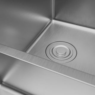 Karran Undermount 33-in Stainless Steel Double Bowl Workstation Kitchen Sink