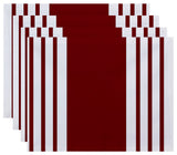 Big And Bold Stripe, Decorative Placement, Set of 4, Red