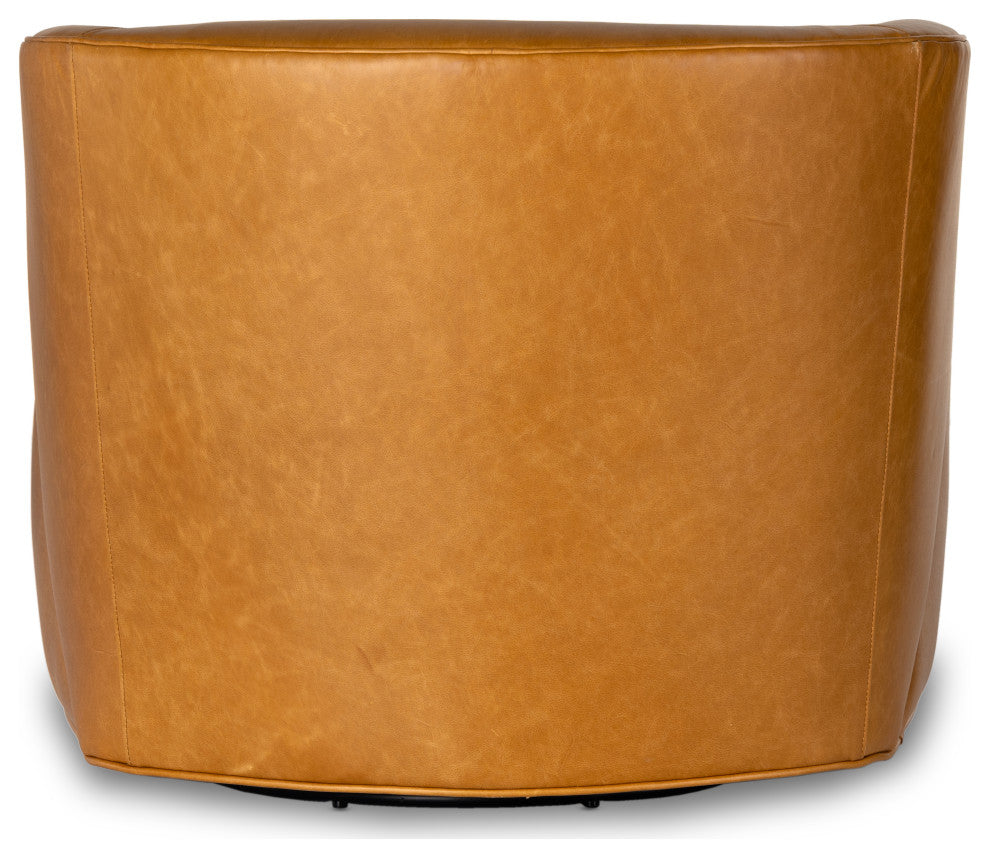 Mila Swivel Chair-Osorno Camel
