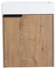 Wall-Mounted Bath Vanity, Ceramic Top and Basin