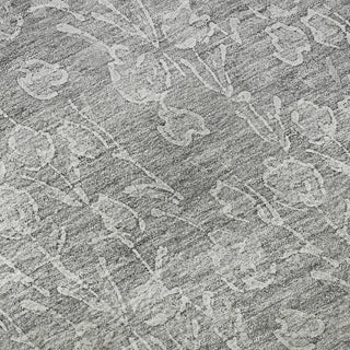 Premium Machine Washable Mayfield AMF691 Silver 8' x 10' Rug