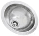 Nantucket Sinks ROS 13 Inch Hand Hammered Stainless Steel Round Bar Sink