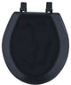 Hard Wood Standard Round Toilet Seat, Black