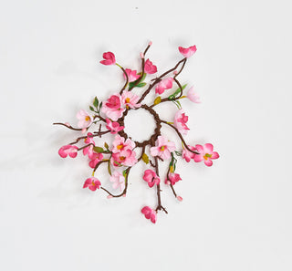1.25" Cherry Blossom Candle Ring, Set of 4