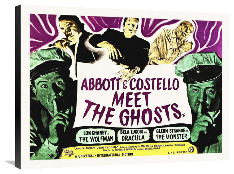 "Abbott & Costello - Meet The Ghosts" Canvas by Hollywood Photo Archive, 36x27"