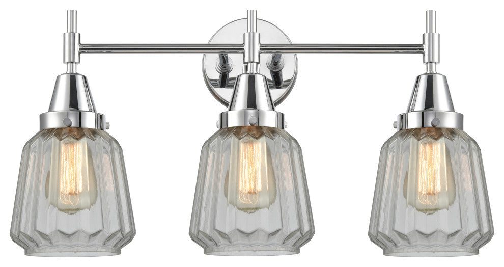 INNOVATIONS LIGHTING 447-3W-PC-G142-LED Caden 3 Light 26 inch Bath Vanity Light