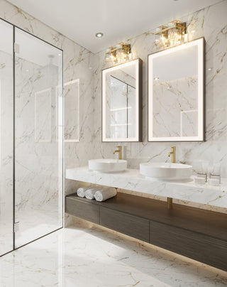 Zlite 1938-2V-MGLD 2-Light Vanity, Clear