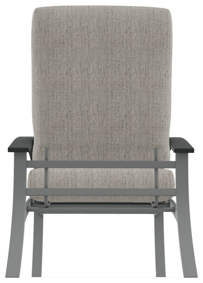 Belle Isle Cushion Deep Seating Outdoor Armchair, Thatch Ash/Graphite