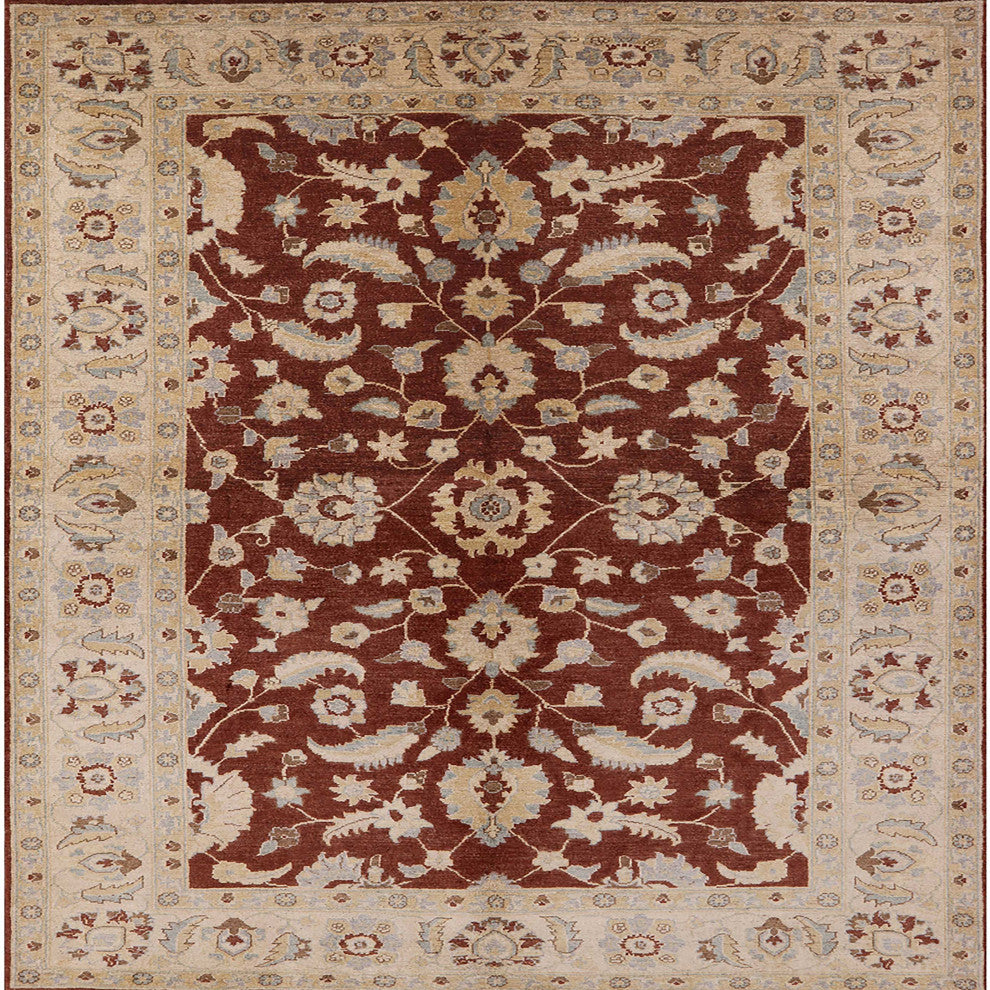 Ahgly Company Indoor Square Mid-Century Modern Area Rugs, 8' Square