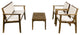 Sunnyside 4-Piece Outdoor Patio Furniture Set, Solid Acacia Wood