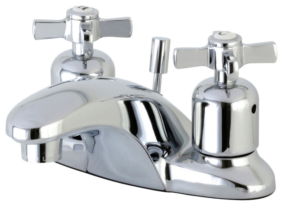 4" Centerset Bathroom Faucet WithRetail Pop-Up, Polished Chrome