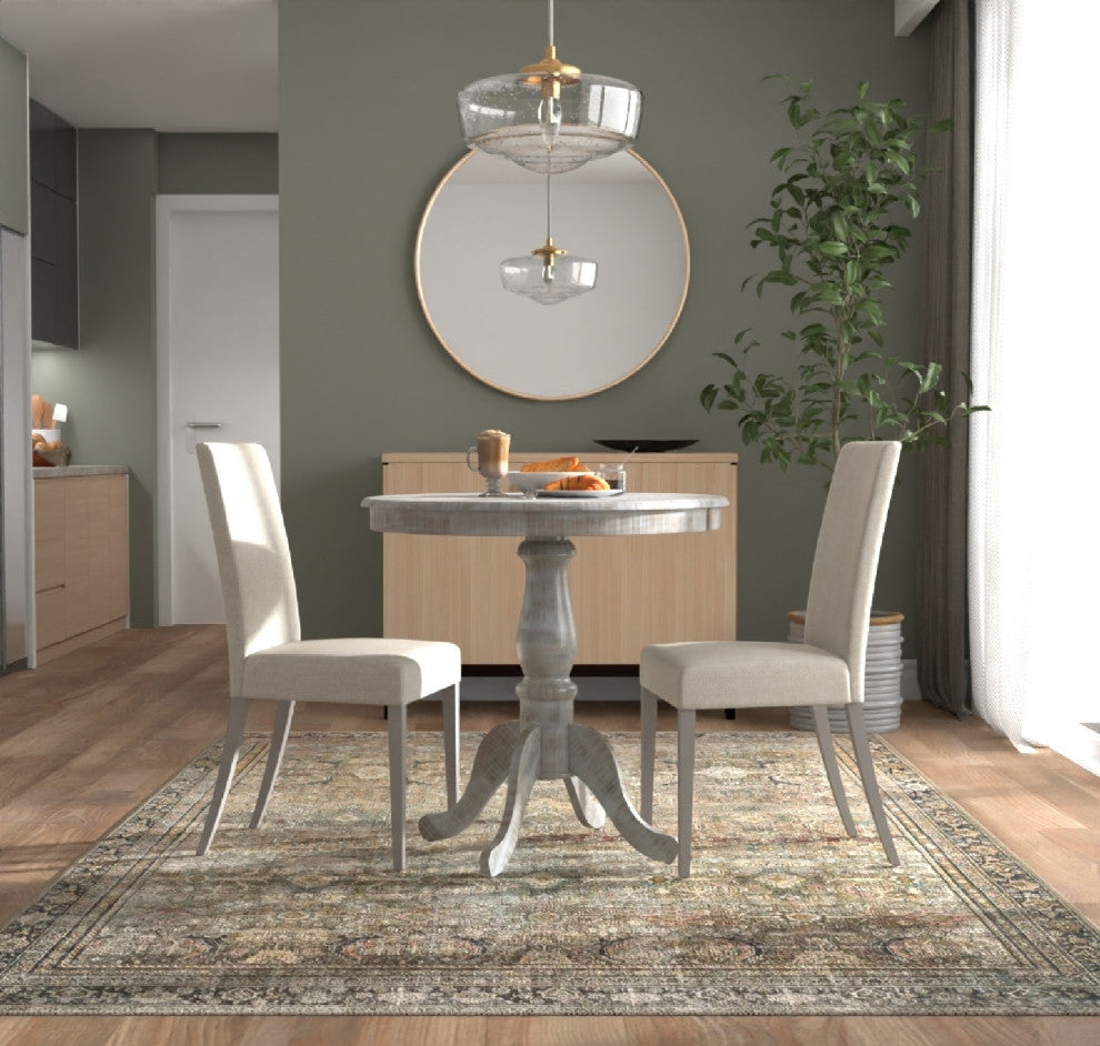 Fairview 36" Round Pedestal Bar Table, Natural Driftwood